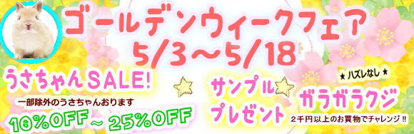 ゴールデンウィークフェア！